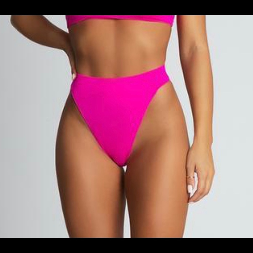 Meshki NWT high cut swim bottoms